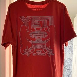 Yeti Men’s Tshirt - Size XL - Red
